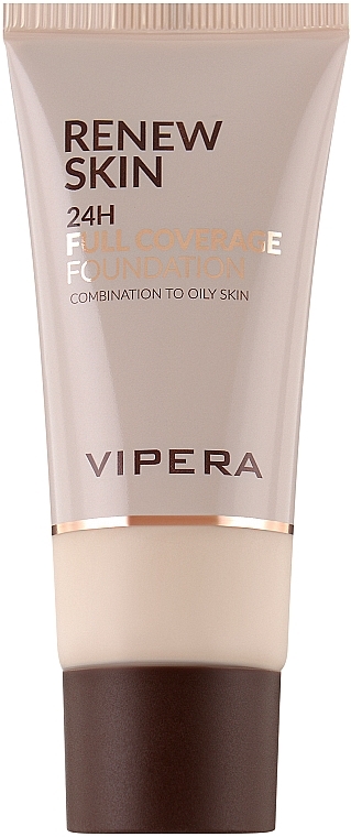 Foundation für gemischte und fettige Haut - Vipera Renew Skin 24H Full Coverage Foundation — Bild N1