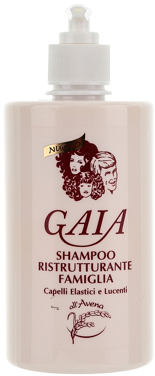 Regenerierendes Shampoo mit Hafersamen - Gaia Shampoo Ristrutturante