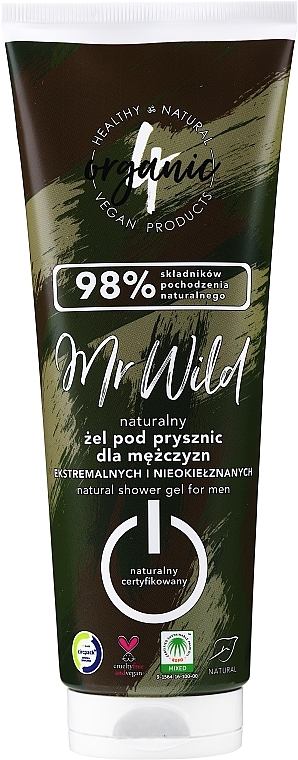 Natürliches Duschgel für Männer - 4Organic Mr Wild — Bild N2