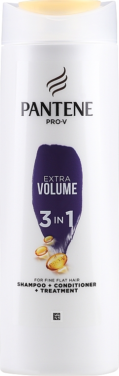 3 in 1 Shampoo, Spülung & Intensiv-Kur Volumen Pur - Pantene Pro-V 3in1 Extra Volume Shampoo — Foto N3