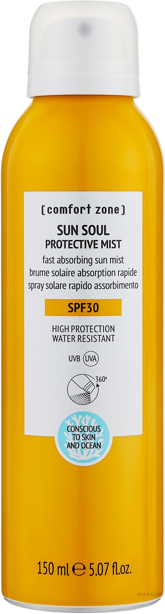 Sonnenschutzspray SPF 30 - Comfort Zone Sun Soul Protective Mist SPF30 — Bild 150 ml