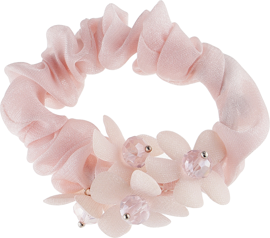 Scrunchie-Haargummi P0132-1 d-6,5 cm rosa - Akcent — Bild N1