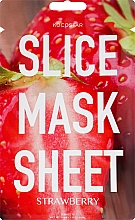 Düfte, Parfümerie und Kosmetik Revitalisierende Tuchmaske mit Erdbeerextrakt - Kocostar Slice Mask Sheet Strawberry