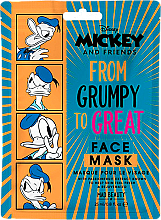 Düfte, Parfümerie und Kosmetik Revitalisierende Tuchmaske für das Gesicht mit Passionsfruchtextrakt - Mad Beauty Donald Mickey and Friends