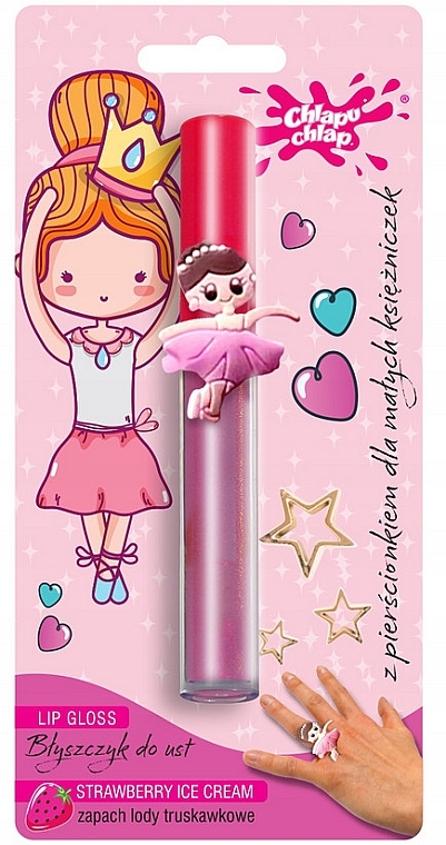 Lippenbalsam Prinzessin + Ringel Erdbeere - Chlapu Chlap Lip Gloss Strawberry Ice Cream — Bild N1