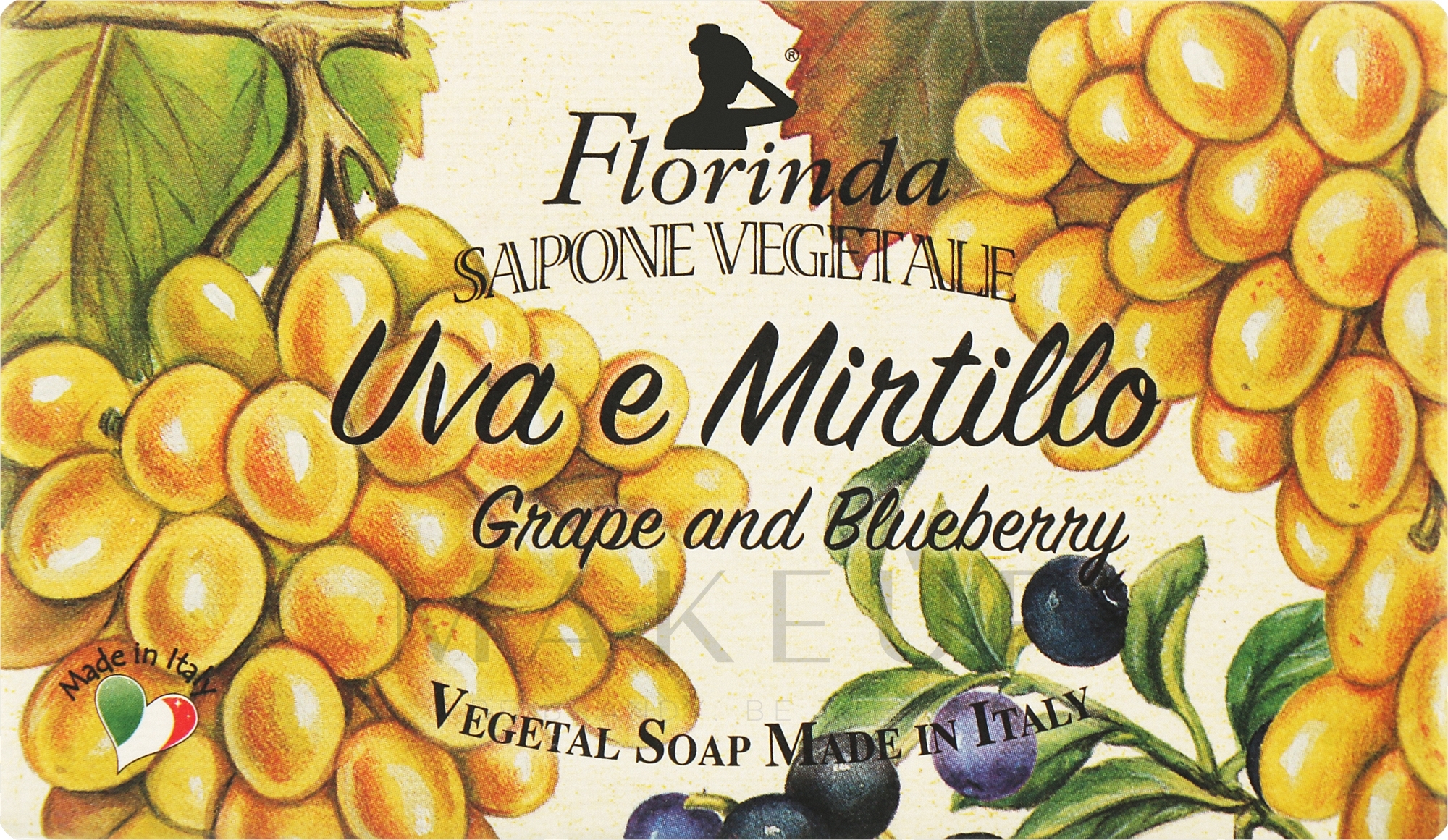 Naturseife Grape & Blueberry - Florinda Natural Soap — Bild 100 g