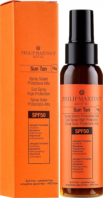 Sonnenschutzlotion für den Körper mit Vitamin E SPF 50 - Philip Martin's Sun Tan SPF 50 — Bild N1