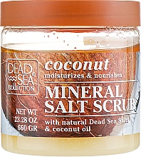 Düfte, Parfümerie und Kosmetik Körperpeeling mit Mineralien aus dem Toten Meer und Kokosöl - Dead Sea Collection Coconut Salt Scrub