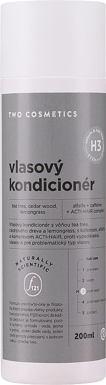 Haarspülung mit Teebaum, Zedernholz und Zitronengras  - Two Cosmetics Hair Conditioner  — Bild N1