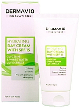Düfte, Parfümerie und Kosmetik Feuchtigkeitsspendende und beruhigende Tagescreme für das Gesicht SPF 15 - Derma V10 Innovations Hydrating Day Cream with SPF 15
