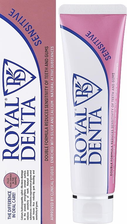 Zahnpasta mit Silberpartikeln - Royal Denta Sensitive Silver Technology Toothpaste — Bild N2