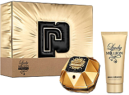 Düfte, Parfümerie und Kosmetik Paco Rabanne Lady Million - Duftset (Eau de Parfum 50ml + Körperlotion 75ml)
