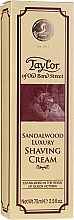 Luxuriöse Rasiercreme mit Sandelholzduft - Taylor Of Old Bond Street Sandalwood Luxury Shaving Cream (Tube) — Bild N4