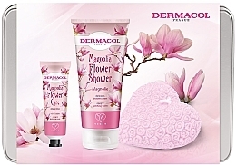 Körperpflegeset - Dermacol Magnolia Flower (Duschgel 200ml + Creme 30ml + Kerze 130g) — Bild N1