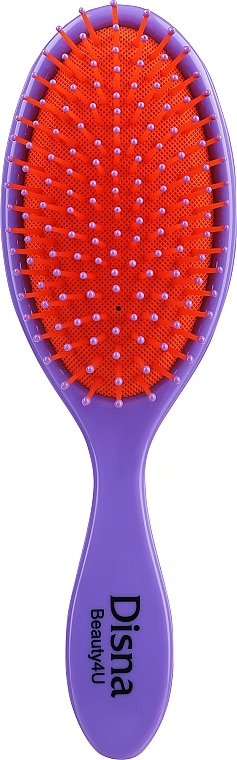 Haarbürste oval mit Nylonborsten 18 cm violett-orange - Disna Beauty4U — Bild N1