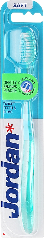 Zahnbürste weich Target Teeth & Gums türkis - Jordan Target Teeth & Gums Soft — Bild N1