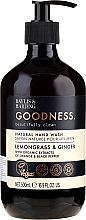 Düfte, Parfümerie und Kosmetik Natürliche Handseife Lemongrass & Ginger - Baylis & Harding Goodness Lemongrass & Ginger Natutal Hand Wash