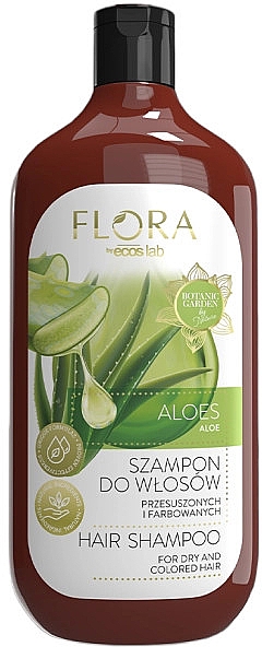 Shampoo für trockenes und coloriertes Haar mit Aloe - Vis Plantis Flora Shampoo For Dry and Colored Hair — Bild N1