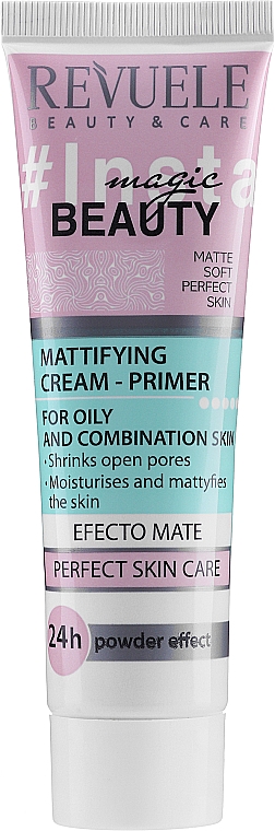 Multifunktionale langanhaltende Grundierung für fettige und Mischhaut zur Porenverfeinerung mit Matteffekt - Reuvele Insta Magic Beauty Cream-primer — Bild N1