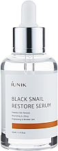 Düfte, Parfümerie und Kosmetik Regenerierendes Gesichtsserum mit schwarzem Schneckenextrakt - IUNIK Black Snail Restore Serum