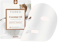 Pflegende Smart-Tuchmaske für dehydrierte Haut mit Kokosöl - Foreo Coconut Oil Sheet Mask — Bild N1