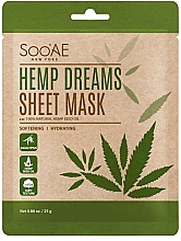 Düfte, Parfümerie und Kosmetik Feuchtigkeitsspendende Tuchmaske - Soo'AE Hemp Dreams Sheet Mask