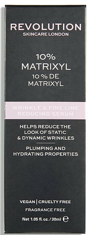 Serum zur Reduktion von Falten und kleinen Linien - Makeup Revolution Skincare Wrinkle and Fine Line Reducing Serum 10% Matrixyl — Bild N2