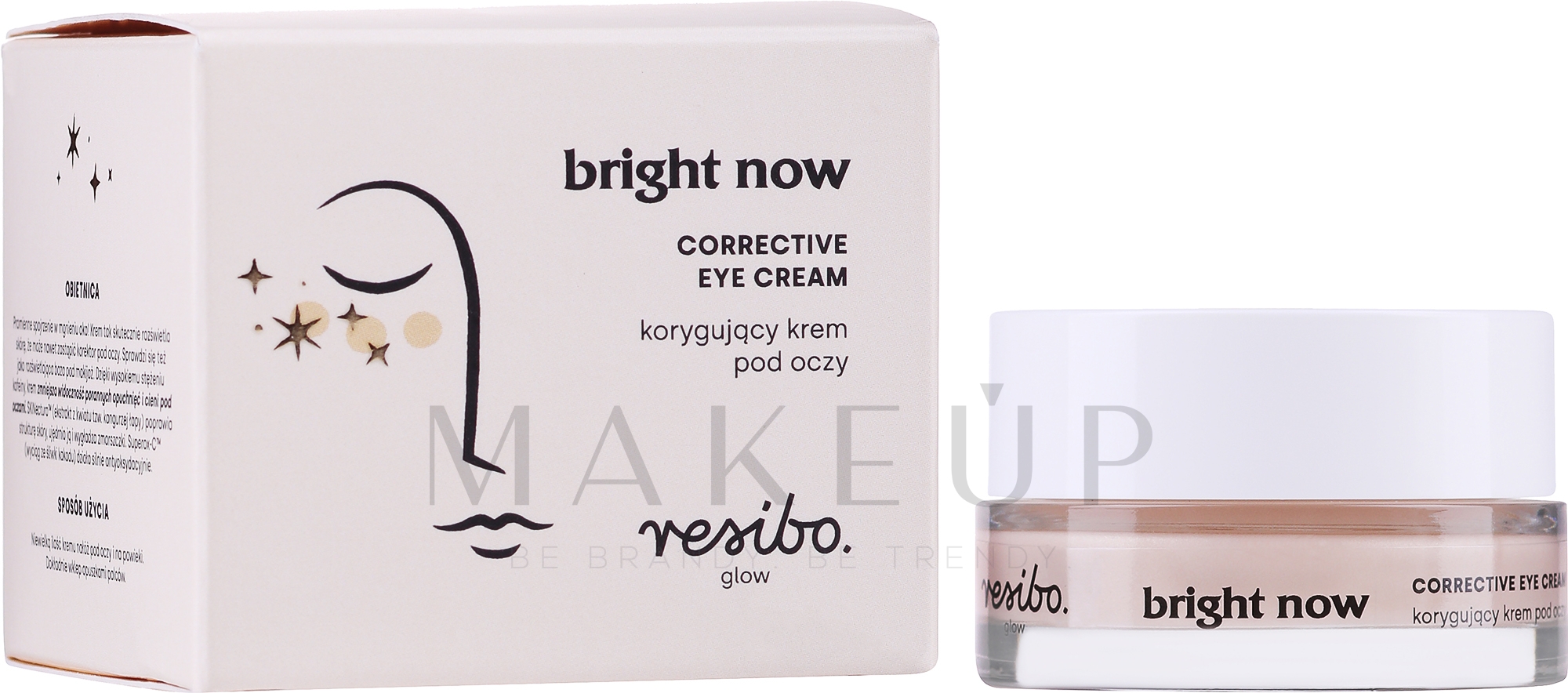 Korrigierende und aufhellende Creme für die Augenpartie - Resibo Corrective Eye Cream — Bild 15 ml