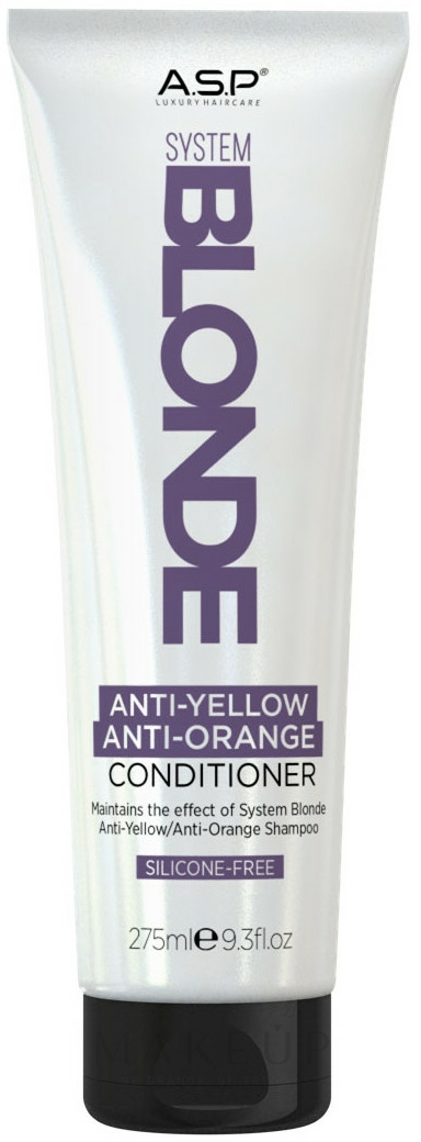 Anti-Gelbstich Haarspülung für blondes und aufgehelltes Haar - Affinage System Blonde Anti-Yellow/Orange Conditioner — Bild 275 ml