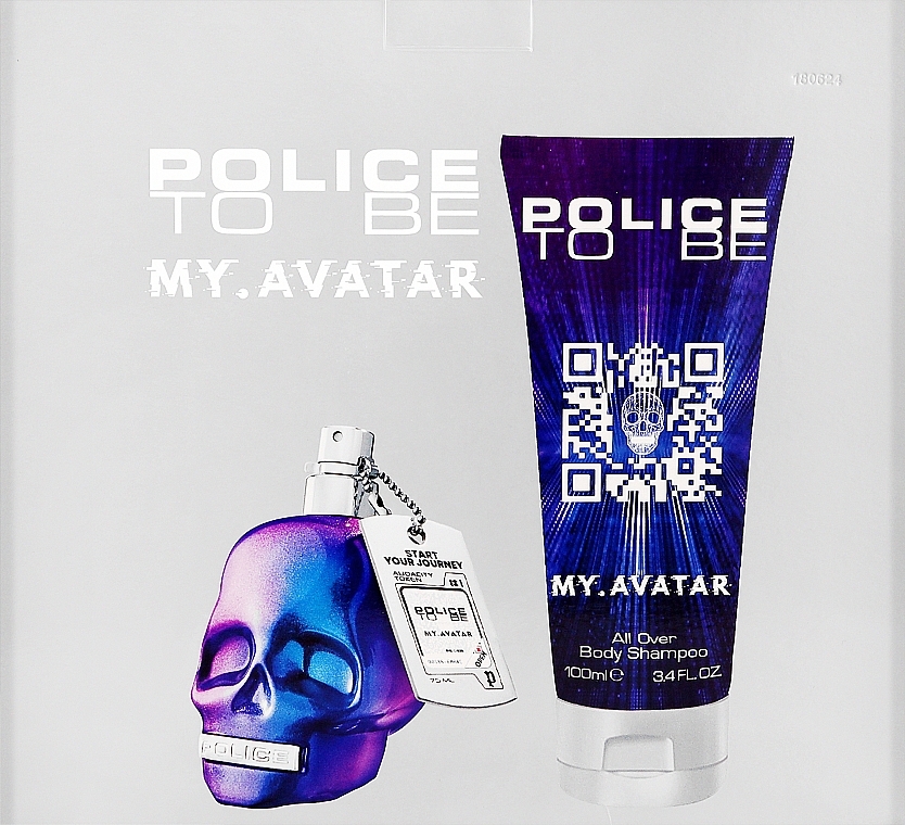 Duftset (Eau de Toilette 75ml + Shampoo 100ml)  - Police To Be My Avatar for Man  — Bild N3