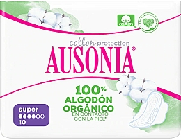 Düfte, Parfümerie und Kosmetik Damenbinden mit Flügeln 10 St. - Ausonia Cotton Protection