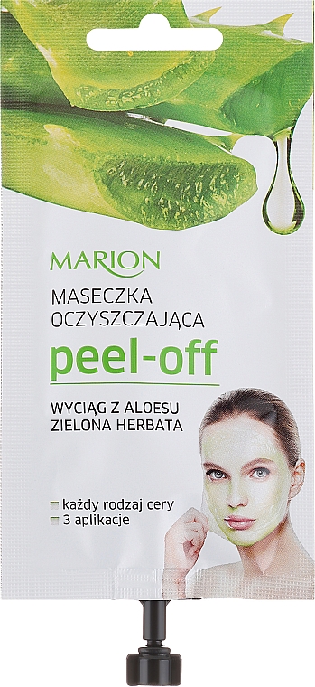 Reinigende Gesichtsmaske mit Aloeextrakt und grünem Tee - Marion Peel-Off Mask — Bild N3