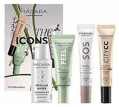 Set - Madara Cosmetics The Icons Colour: Light (Mizellenwasser 50 ml + Gesichtsmaske 17 ml + Gesichtscreme 15 ml + CC Creme 15 ml)  — Bild N1