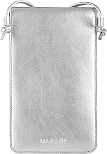Handytasche zum Umhängen Cross Silber - MAKEUP Phone Case Crossbody Silver — Foto N3