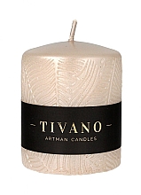 Düfte, Parfümerie und Kosmetik Dekorative Kerze 8x10 cm Sekt - Artman Tivano