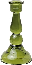 Kerzenhalter aus Glas - Paddywax Tall Glass Taper Holder Green — Bild N1