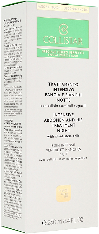 Anti-Cellulite-Nachtgel - Collistar Abdomen and Hip Intensive Treatment Night 250ml — Bild N3