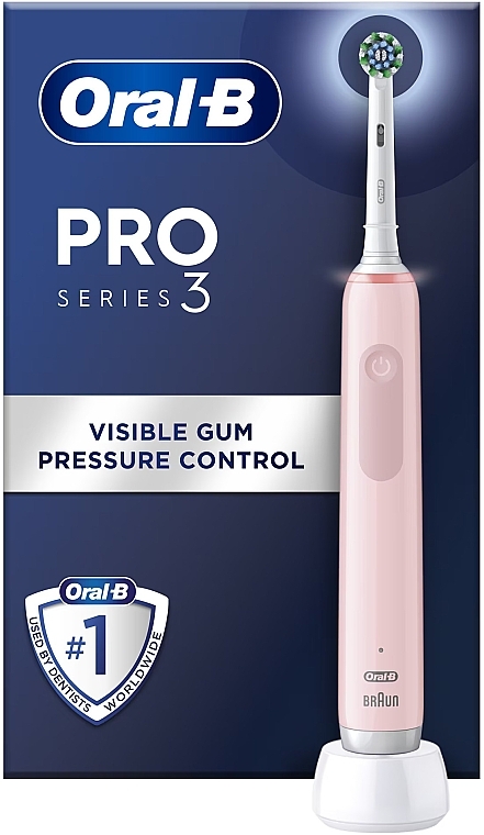 Elektrische Zahnbürste rosa - Oral-B Pro Series 3 Cross Action Electric Toothbrush Pink — Bild N3