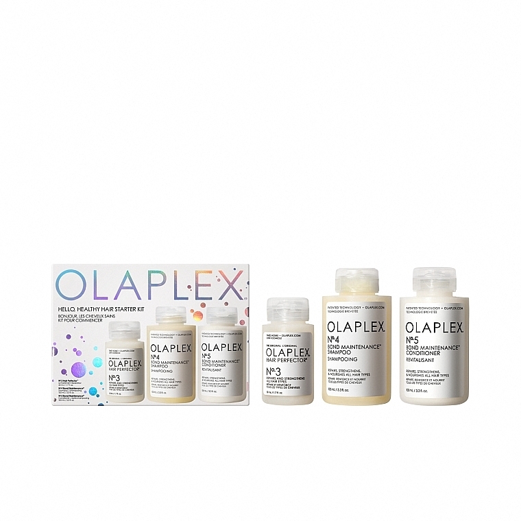 Olaplex Hello Healthy Hair Starter Kit - Haarpflegeset (Reparierende Behandlung 50ml + Shampoo 100ml + Conditione 100ml) — Bild N2