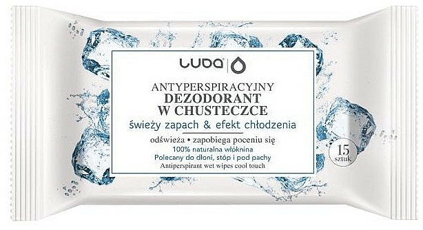 Befeuchtete Antitranspirant-Tücher mit Kühleffekt - Luba Cool Touch Wipes — Bild N1