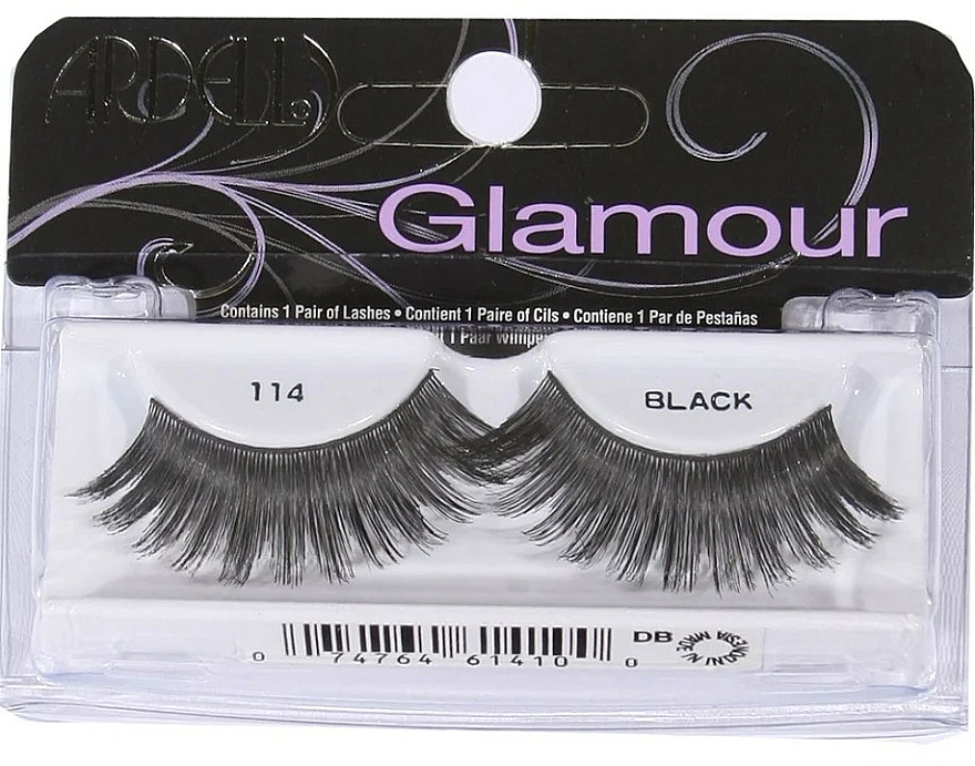 Künstliche Wimpern - Ardell Glamour Lash 114 Black — Bild N1