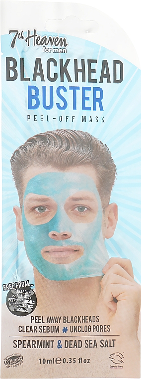Peel-Off Face Mask - 7th Heaven Men's Blackhead Buster Peel-Off Face Mask — Bild N1