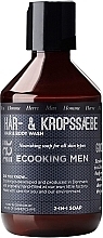 Düfte, Parfümerie und Kosmetik 2in1 Duschgel und Haarshampoo für Männer - Ecooking Men Hair & Body Wash