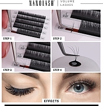 Falsche Wimpern C 0.15 (11 mm) - Nanolash Volume Lashes — Bild N8