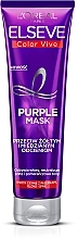 Haarmaske gegen Gelbstich - L’Oreal Paris Elseve Color-Vive Purple Mask — Foto N1