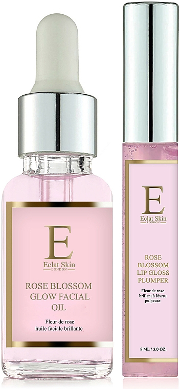 Gesichtspflegeset - Eclat Skin London Rose Blossom (Lipgloss 8ml + Gesichtsöl 30ml) — Bild N1