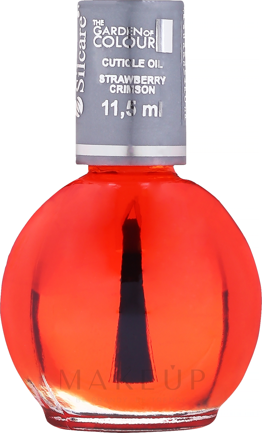 Nagel- und Nagelhautöl mit Pinsel Erdbeere - Silcare Cuticle Oil Strawberry Crimson — Bild 11.5 ml