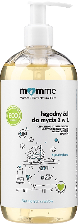 2in1 Mildes Körpergel für Babys - Momme Baby Natural Care Mild Washing Gel 2in1 — Bild N3