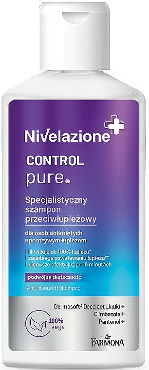 Spezialisiertes Anti-Schuppen Shampoo - Farmona Nivelazione Control Pure — Bild N1