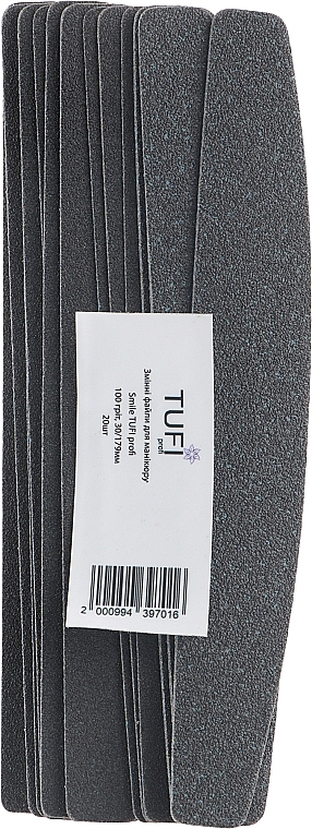 Ersatzfeilenblätter für Nagelfeile 30/179 mm 100 Körnung 20 St. - Tufi Profi Smile — Bild N1